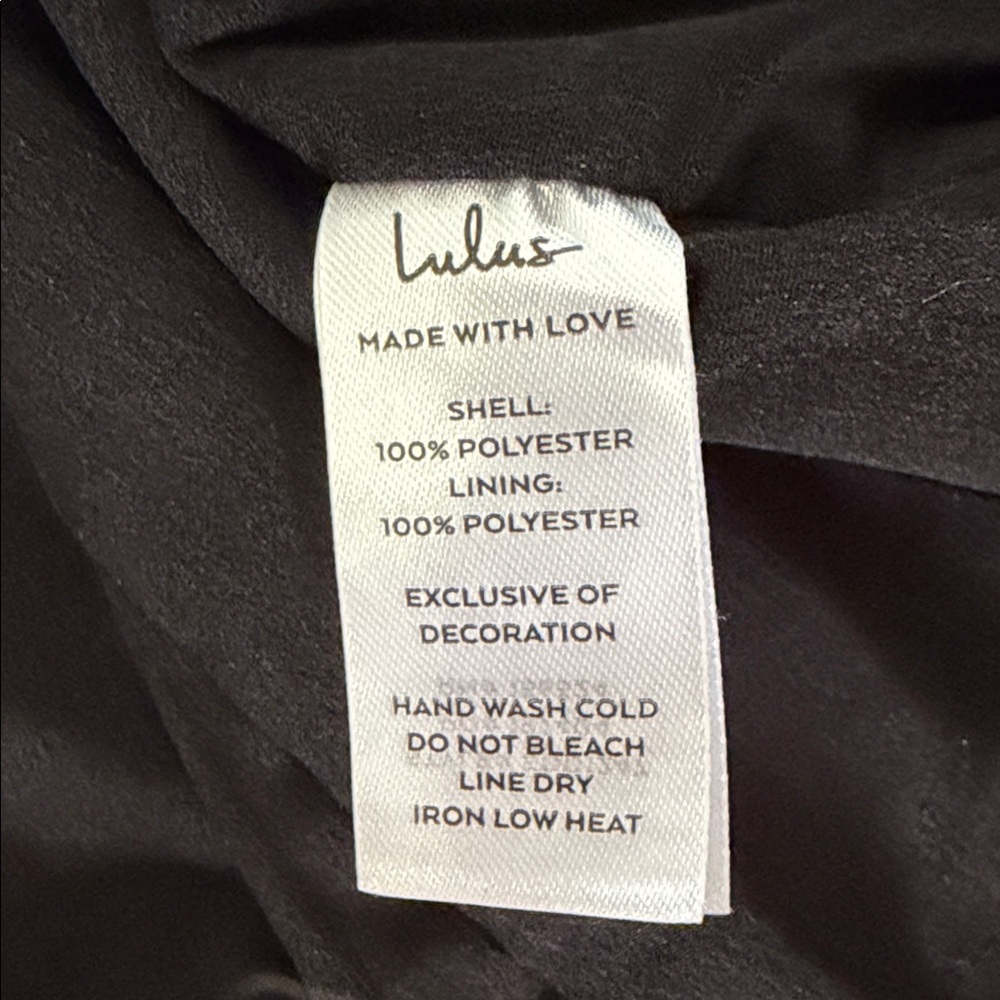 NWT lulus Black Tweed Strapless Rhinestone Bow Mini Dress Medium - Picture 13 of 13